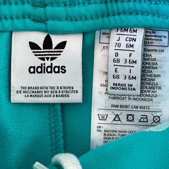 ✨ Adidas Baby Kids Superstar Tracksuit Sweat Pants Zip Jacket Set Sz. 6 Months - Picture 14 of 16